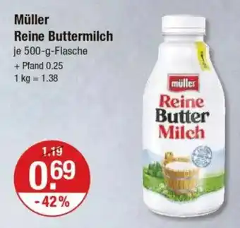 V Markt Müller Reine Buttermilch Angebot