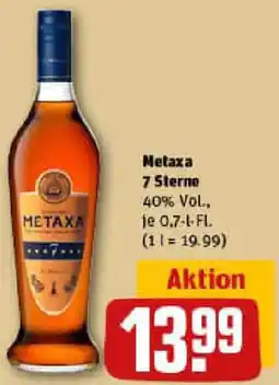REWE Metaxa 7 Sterne Angebot