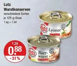 V Markt Lutz Wurstkonserven Angebot