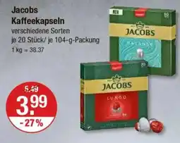 V Markt Jacobs Kaffeekapseln Angebot