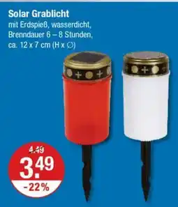 V Markt Solar Grablicht Angebot