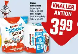REWE Kinder Schokobons oder Riegel Angebot