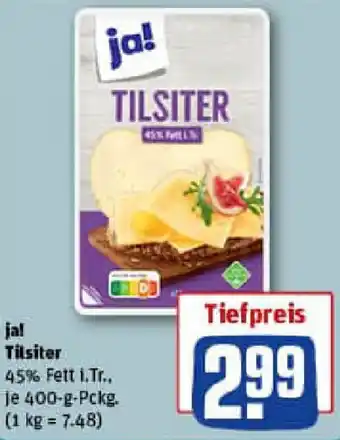 REWE ja! Tilsiter Angebot