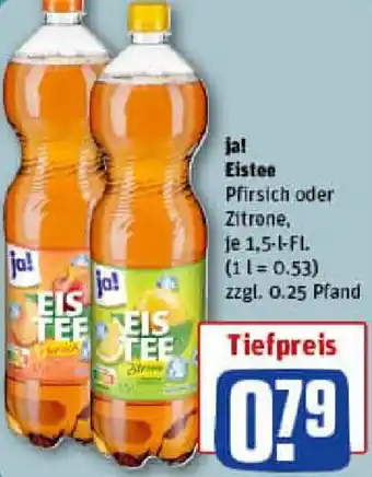 REWE ja! Eistee Angebot