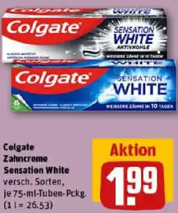 REWE Colgate Zahncreme Sensation White Angebot