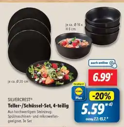 Lidl SILVERCREST Teller-/Schüssel-Set, 4-teilig Angebot