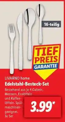 Lidl LIVARNO home Edelstahl-Besteck-Set Angebot
