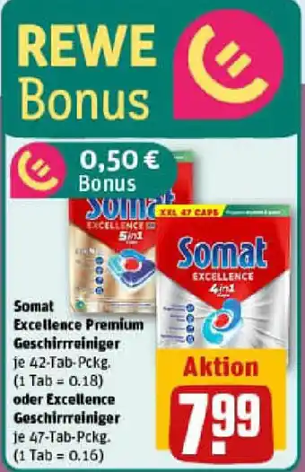 REWE Somat Excellence Premium Geschirrreiniger oder Excellence Geschirrreiniger Angebot