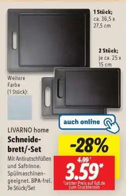 Lidl LIVARNO home Schneidebrett/-Set Angebot