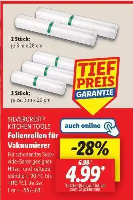 Lidl SILVERCREST KITCHEN TOOLS Folienrollen für Vakuumierer Angebot