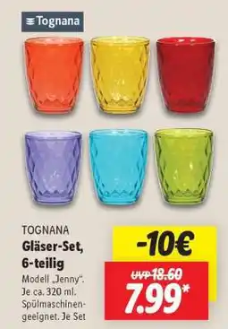 Lidl TOGNANA Gläser-Set, 6-teilig Angebot