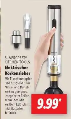 Lidl SILVERCREST KITCHEN TOOLS Elektrischer Korkenzieher Angebot