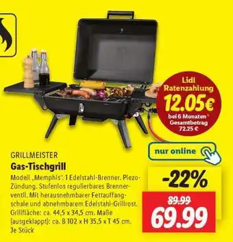Lidl Gas-Tischgrill Angebot