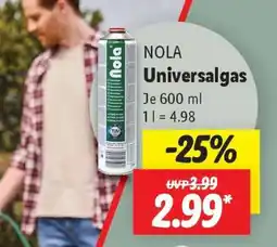 Lidl NOLA Universalgas Angebot