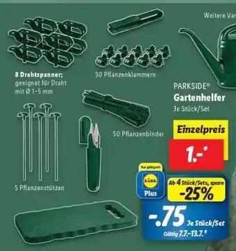 Lidl PARKSIDE Gartenhelfer Angebot