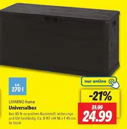 Lidl LIVARNO home Universalbox Angebot