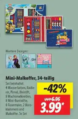 Lidl Mini-Malkoffer, 34-teilig Angebot