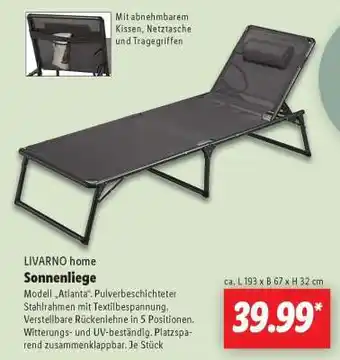Lidl Sonnenliege Angebot