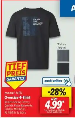 Lidl esmara MEN Oversize-T-Shirt Angebot