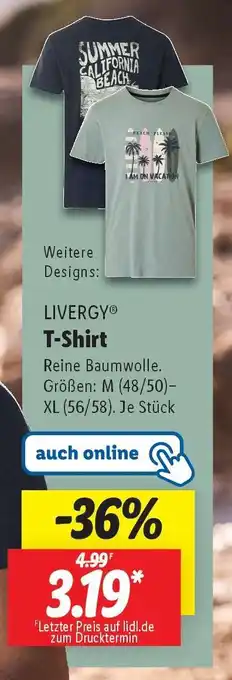 Lidl LIVERGY T-Shirt Angebot
