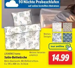 Lidl LIVARNO home Satin-Bettwäsche Angebot