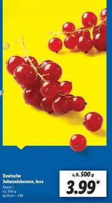 Lidl Deutsche Johannisbeeren, lose Angebot