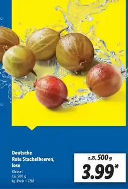 Lidl Deutsche Rote Stachelbeeren, lose Angebot