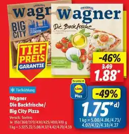 Lidl Wagner Die Backfrische/ Big City Pizza Angebot