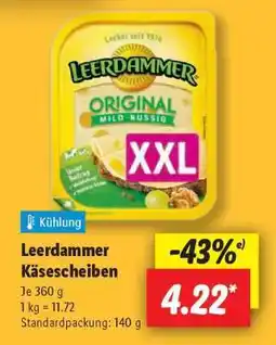Lidl Leerdammer Käsescheiben Angebot