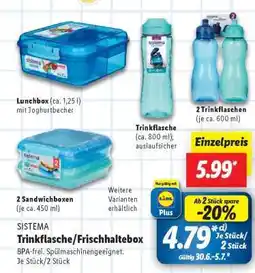 Lidl Trinkflasche/Frischhaltebox Angebot