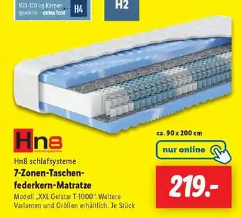 Lidl 7-Zonen-Taschenfederkern- Matratze Angebot
