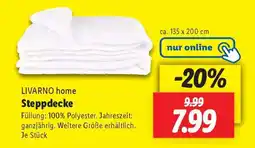 Lidl LIVARNO home Steppdecke Angebot