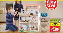Lidl Playtive Holz-Puppenhaus, 39-tlg Angebot
