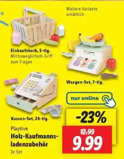 Lidl Playtive Holz-Kaufmannsladenzubehör Angebot