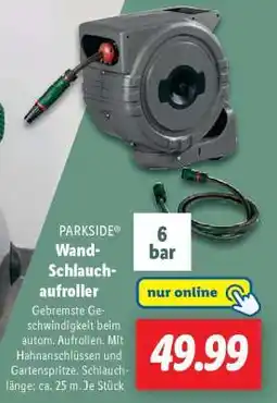 Lidl PARKSIDE Wand-Schlauchaufroller Angebot