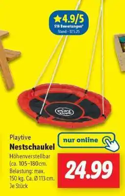 Lidl Playtive Nestschaukel Angebot