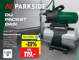 Lidl PARKSIDE Hauswasserwerk Angebot