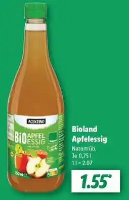 Lidl Bioland Apfelessig Angebot