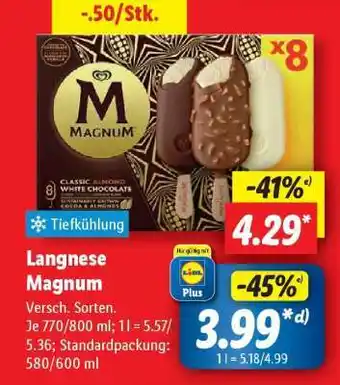 Lidl Langnese Magnum Angebot