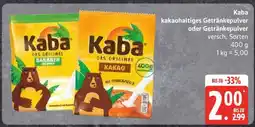 Edeka Kaba kakaohaltiges Getränkepulver oder Getränkepulver Angebot