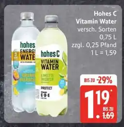 Edeka HOHES C Vitamin Water Angebot