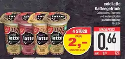 Edeka cold latte Kaffeegetränk Angebot