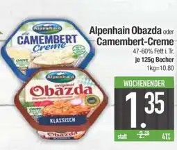 Edeka Alpenhain Obazda oder Camembert Creme Angebot