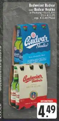 Edeka Budweiser Budvar oder Budvar Nealko Angebot