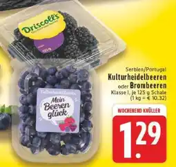 Edeka Kulturheidelbeeren oder Brombeeren Angebot