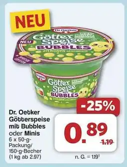 Famila Nord Ost Dr. Oetker Götterspeise mit Bubbles oder Minis Angebot
