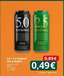 Famila Nord Ost 5,0 + 2,5 Original Pils & Radler Angebot