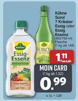 Famila Nord Ost Kühne Surol 7 Kräuter Essig oder Essig Essenz Angebot