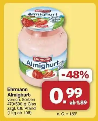 Famila Nord Ost EHRMANN Almighurt Angebot