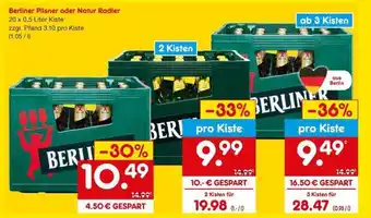 Netto Marken-Discount Berliner Pilsner oder Natur Radler Angebot